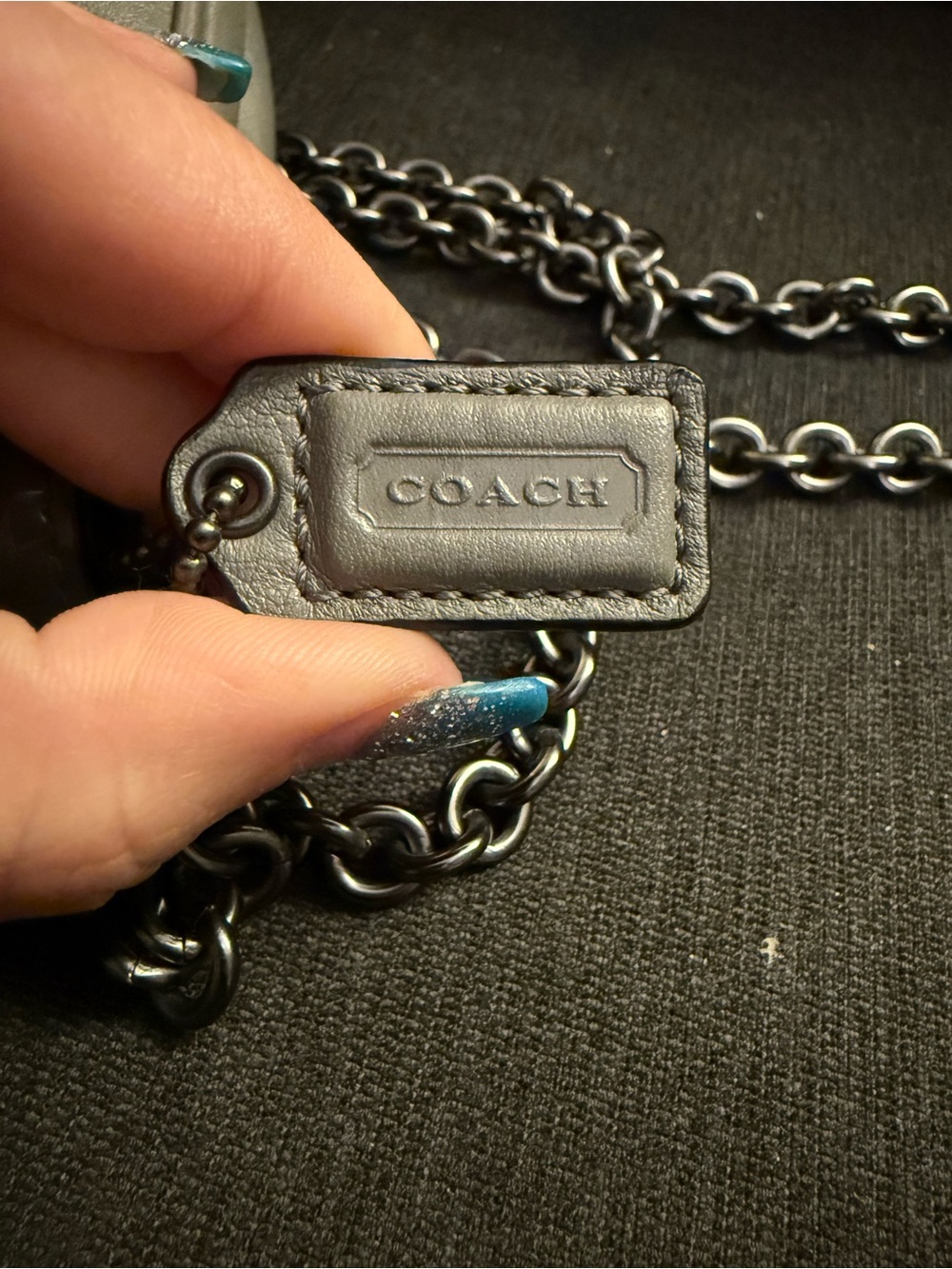 Coach Kristin Spectator Leather Crossbody 46004 Gunmetal Hardware - Picture 5 of 12